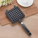 Waffle Maker Non-stick Checkered Waffle Mould Bakeware Tray With Handle for A9N7