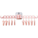 Portable Multifunction Bathrooms Hanger Rack Clothespin Hanging Drying Rack