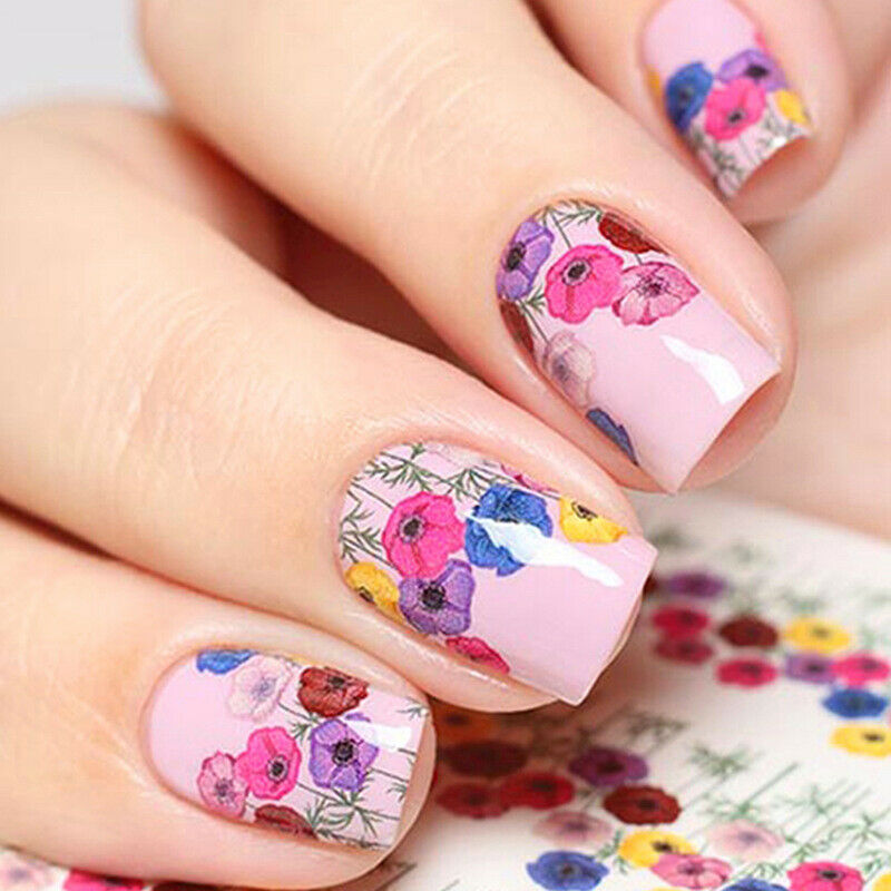 5pcs Mixed Stickers For Nails Abstract Manicure Nail Art Decoration Stic Ew