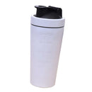 25oz White Stainless Steel Protein Mixer Blender Shaker Cup Water Bottle