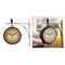 Garden Wall Station Clock Ornament Double Sided Bracket Swivels Clock