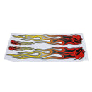Red Yellow Flame Fire Style Decals Stickers Cover Stripes Body