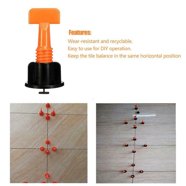 50pcs/set Level Wedges Tile Spacers for Flooring Wall Tile Leveling System