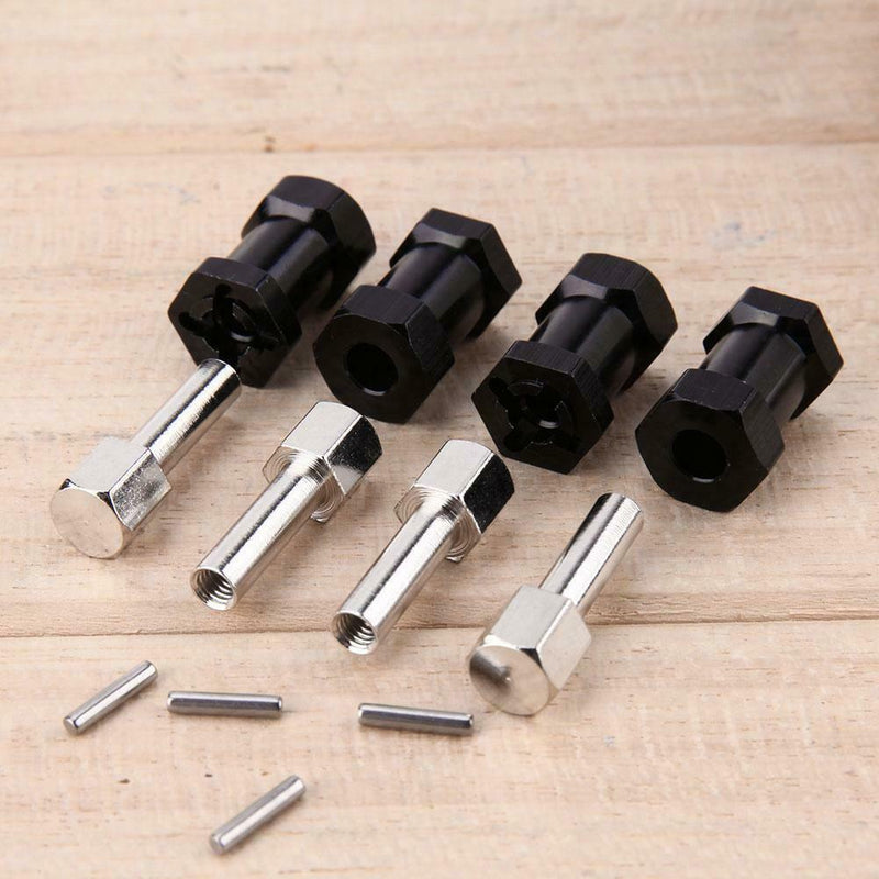 Wheel Hex Hub 12mm To 20mm Extension Adaptorx4 Longer Combiner Coupler
