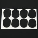 8pcs Alto/Tenor Saxophone Sax Mouthpiece Patches Pads Cushions Black---0.8m