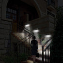 Stainless Steel Solar 5 LED Garden Floor Entrance Outdoo Wall Fence Light Lamp