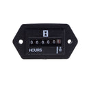 Black Rectangle 12V-36V DC Generator/Engine Sealed Hour Meter Counter JR
