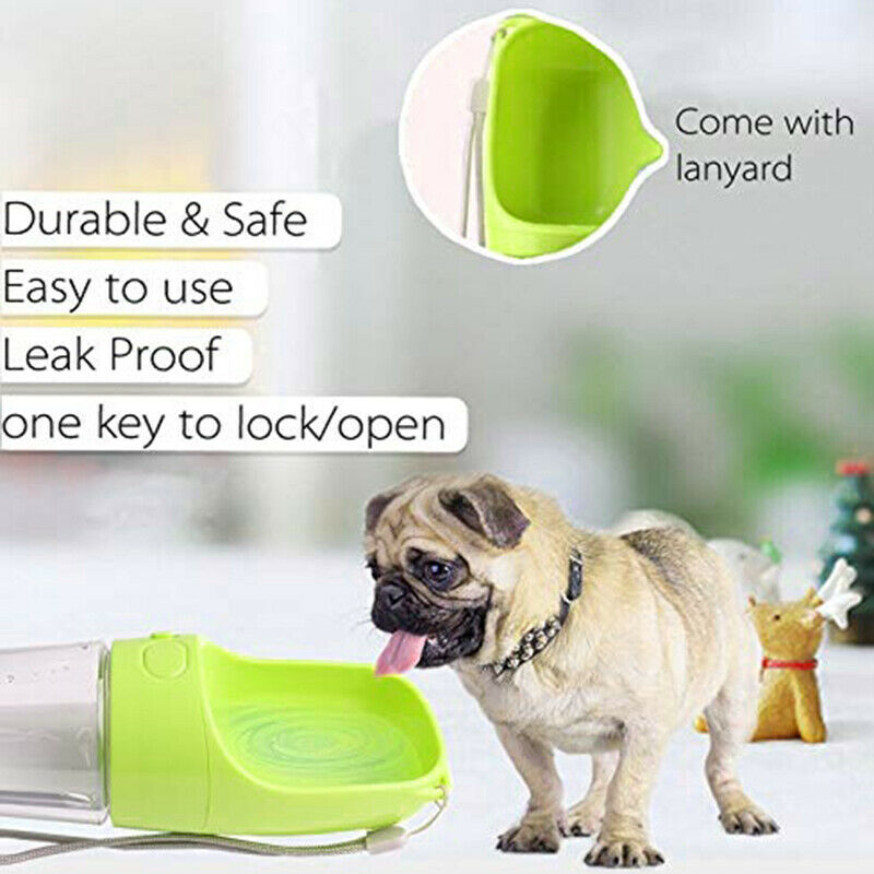 Hand-Free, Never Leak Dog Water Bottle for Outdoor Walking and Hiking, Port