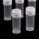 10pcs Plastic Sample Bottle 5ml Test Tube Small Bottle Vial Storage Container M&