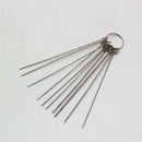 Car Carburetor Carbon Dirt Jet Remove Kit 10 Cleaning Needles 5 Brush Tool UNP