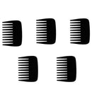 5Pcs Pocket Plastic Comb Super Wide Tooth Combs No Static Beard Comb Small