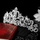 Wedding Bridal Princess Crystal Rhinestone Prom Hair Tiara Crown Veil Headband