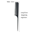 2x Professional Highlight Comb Foiling Hair Salon Dyeing Combs Brush Black