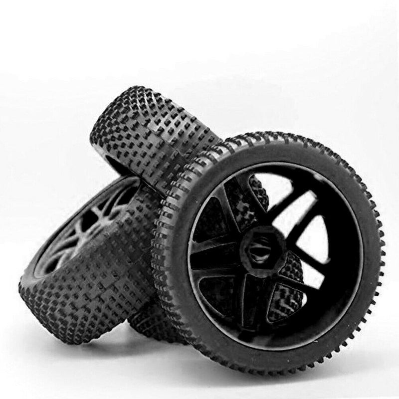 17mm Hub Wheel Rim & Tires Tyre for 1/8 Off-Road RC Car Buggy Durable