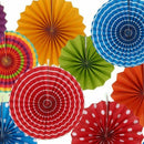 Paper Flowers Fan For Party/Birthday Decoration 12 Pcs/Pack