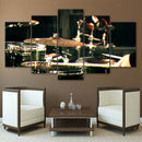Modern Canvas Wall Art of Percussion for your Living Room -5 Panel Size S
