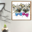 5D DIY Special Shaped Diamond Painting Cats Pattern Cross Stitch Wall Decor