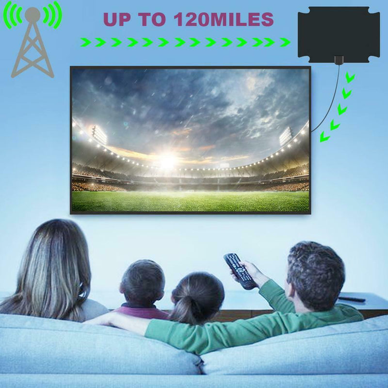 120 Miles Range High Gain 25dB VHF/UHF Indoor HDTV Digital Signal Antenna