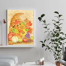 5D DIY Pumpkin Flower Diamond Painting Full Round Drill Rhinestone Picture