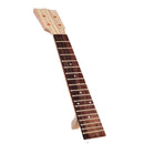 Neck and Fretboard for 23 Inch Concert Ukulele Hawaii Guitar Parts Replacement