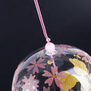 Creative Japanese Handmade Glass Painting and Wind Chimes Door Decoration G U5W8
