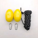 Durable Kayak Tow Rope Throw Line with Dual EVA Floats Clip Kayak Accessory