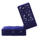 Hollow Engagement Wedding Jewelry Box Holder Display Gift Ring box Blue