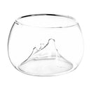Glass Rockery Flower Vase Pot Mini Aquarium Bowl Reptile Tortoise Terrarium