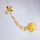 happy birthday giraffe paper banner hanging diy party decor bunting supplies OZ