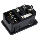 Inlet Male Power Socket With Fuse Switch 10A 250V 3 Pin IEC320 C14 ADB Cy