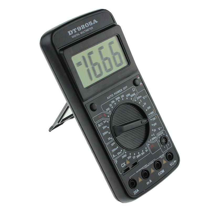 DT9205A Digital AC/DC Electric Handheld Ammeter Resistance Capacitance Test