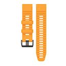 22mm Wrist Strap Silicone Sports Watch Band for Garmin Fenix (Amber Yellow)