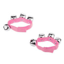 1 Pair Wrist/Ankle Bells Instrument Toys for Baby Kids - Pink, L