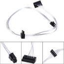45CM 4 Pin To 2 SATA Power Supply Cable For Main Board Interface SSD Power g Gw