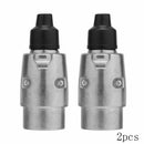 2Pcs 7Pin Trailer Plug Round Wiring Light Towing Metal Caravan Truck Boat  ODG