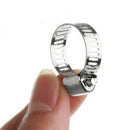 40pc 3/8"-1/2" Adjustable Stainless Steel Drive Hose Clamp Fuel Line Worm Clip f