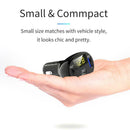 Digital Display Type-C+QC3.0 Fast Charging USB Car Charger for Phone Tablet