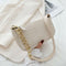 Alligator Pattern Handbag Tote Women Leather Underarm Shoulder Bag (White)