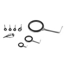 8pcs Fishing Rod Guide Rings Rod Repair Set Ring Repair Eyes Mixed Size