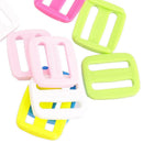 40pcs Plastic Slider Tri-Glide Adjust Buckles Backpack Straps Webbing 20mm