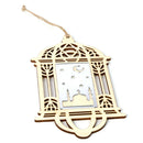 Ramadan Wooden Eid Mubarak Decor for Home Muslim Pendant Festival Party Supplies