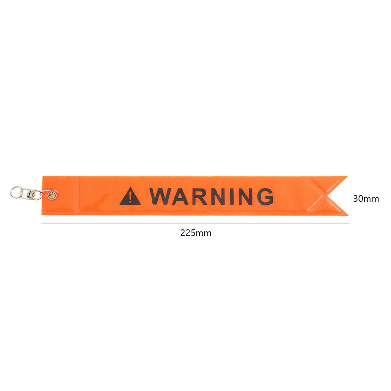 225x30mm Universal Car Rear Hanging Reflective Strap Safety Warning Ribbon
