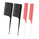 4Pcs Women Pro ABS One-way Weave Highlighting Foiling Hair Comb Styling Tool