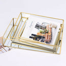 Special Glass Jewelry Display Tray, Makeup Storage Box, 25x18x4.5cm