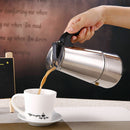 2-Cup Coffee Percolator Stainless Pot Stovetop Jug Maker Moka Espresso Latte