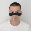 2 Pieces Comfortable Face Cover PVC Durable for Women Men Anti-Spitting