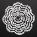 7Pcs/Set Flower Circles Metal Cutting Dies Stencils DIY Scrapbook Card Decor