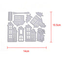 DIY House Cutting Dies Stencil Fit Scrapbooking Paper Christmas Card Embossing