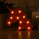 Animal  Shaped Letter Light Table Lamp Nightlight Home Decoration Battery