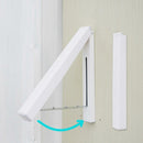 FoldAway Coat Hanger Wall Mounted Clothes Rail Hanging System Drying Rack